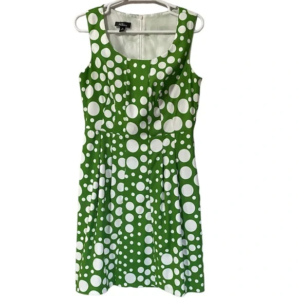 vintage green polka dot dress Olive Dot Bombshell Dress